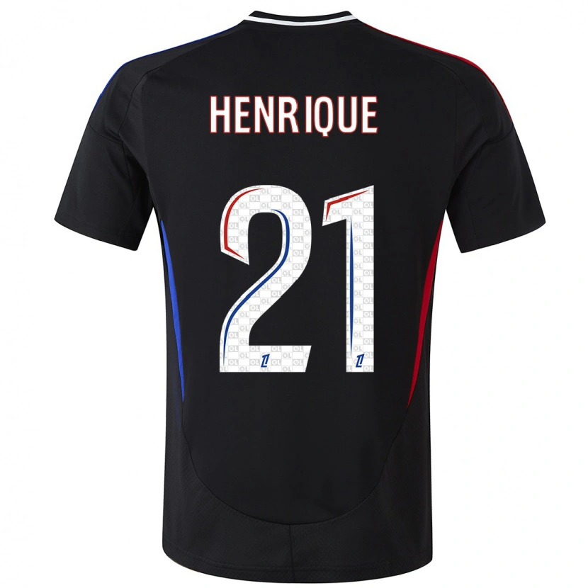 Danxen Niño Camiseta Henrique Silva #21 Negro 2ª Equipación 2024/25 La Camisa