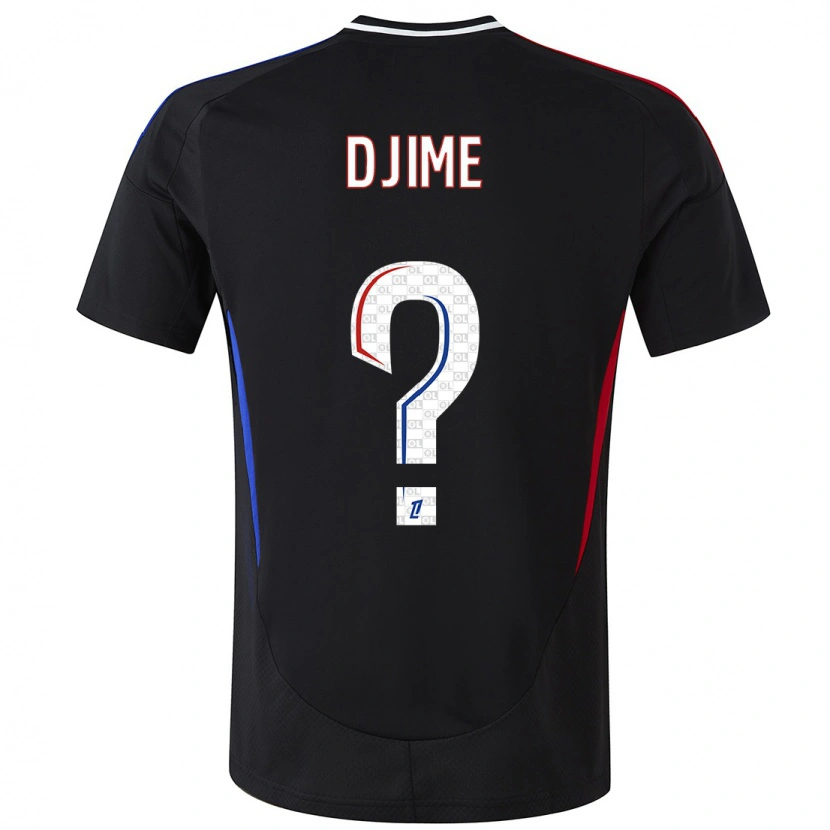 Danxen Niño Camiseta Ahmed Djime #0 Negro 2ª Equipación 2024/25 La Camisa