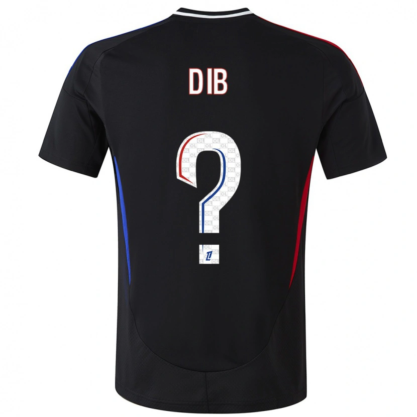 Danxen Niño Camiseta Djibrail Dib #0 Negro 2ª Equipación 2024/25 La Camisa