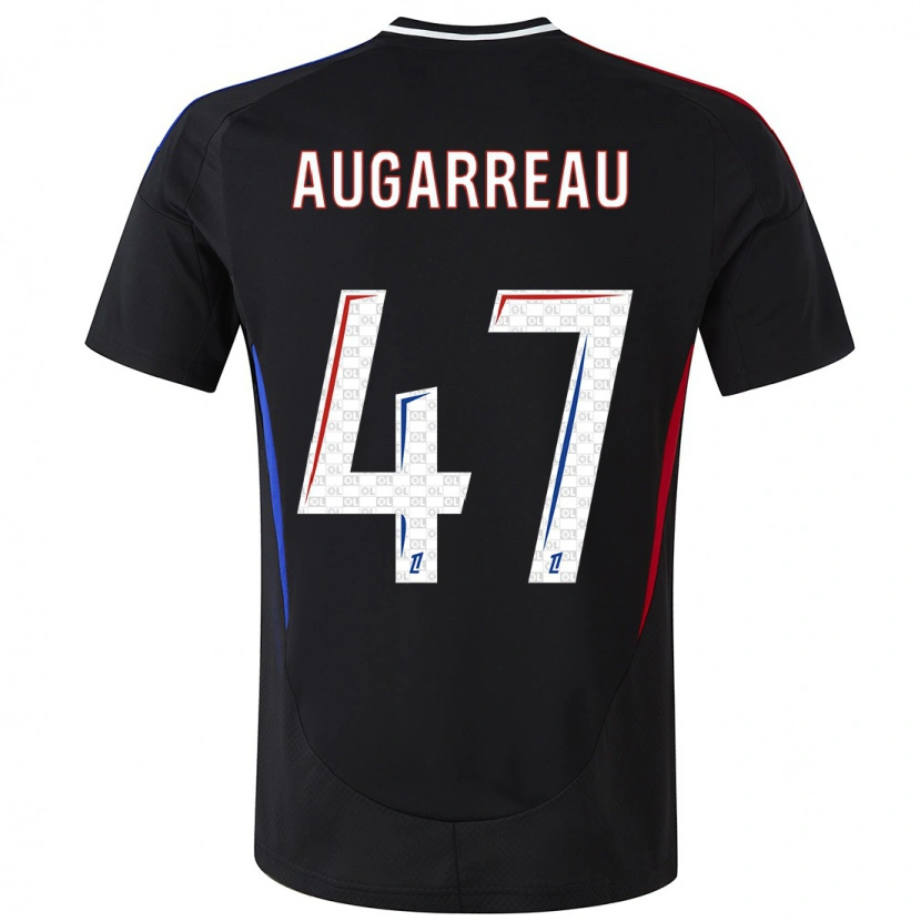 Danxen Niño Camiseta Sofiane Augarreau #47 Negro 2ª Equipación 2024/25 La Camisa