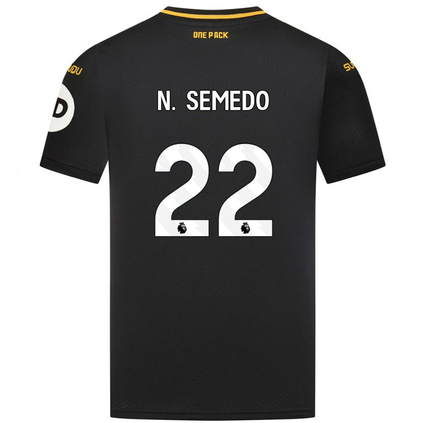 Danxen Niño Camiseta Nélson Semedo #22 Negro 2ª Equipación 2024/25 La Camisa