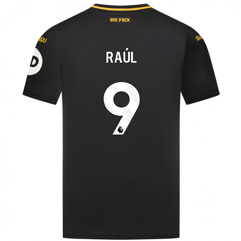 Danxen Niño Camiseta Raul Jimenez #9 Negro 2ª Equipación 2024/25 La Camisa