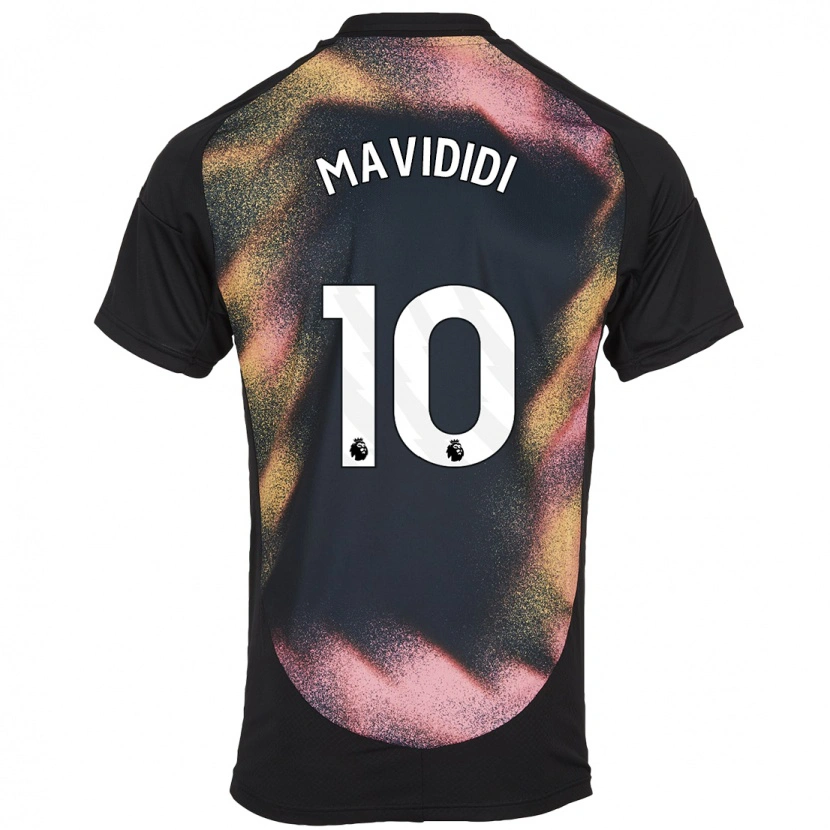 Danxen Niño Camiseta Stephy Mavididi #10 Negro Blanco 2ª Equipación 2024/25 La Camisa