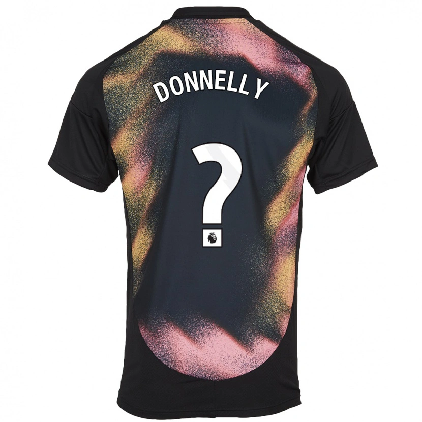 Danxen Niño Camiseta Ryan Donnelly #0 Negro Blanco 2ª Equipación 2024/25 La Camisa