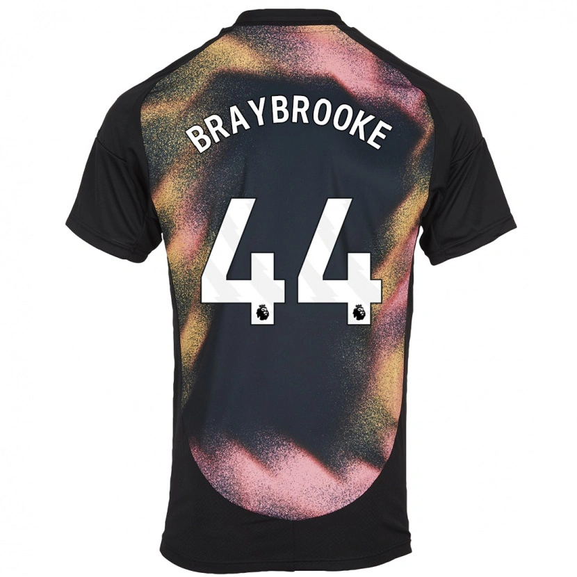 Danxen Niño Camiseta Sammy Braybrooke #44 Negro Blanco 2ª Equipación 2024/25 La Camisa