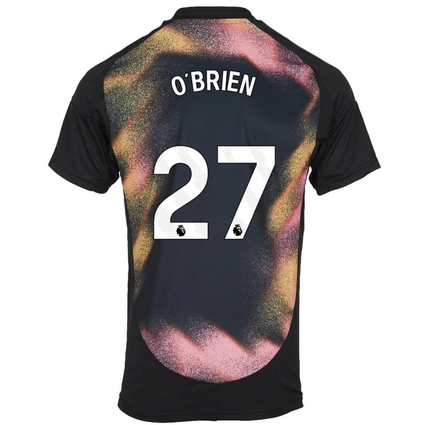 Danxen Niño Camiseta Shannon O'brien #27 Negro Blanco 2ª Equipación 2024/25 La Camisa