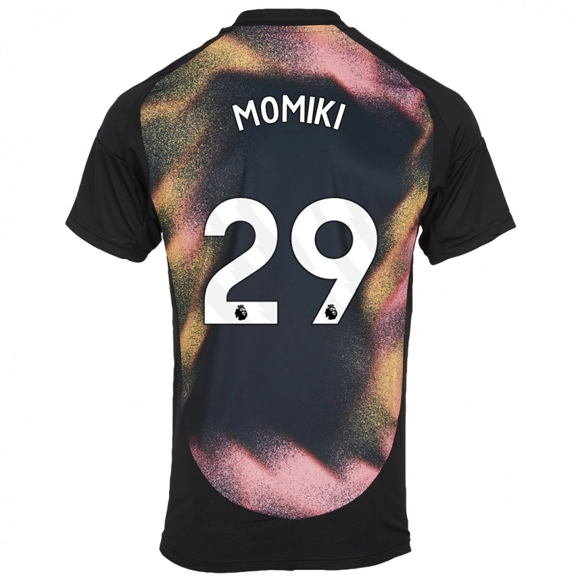 Danxen Niño Camiseta Yuka Momiki #29 Negro Blanco 2ª Equipación 2024/25 La Camisa