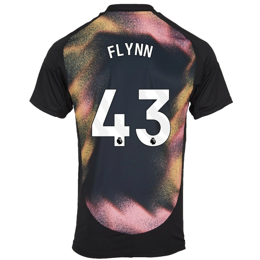 Danxen Niño Camiseta Shane Flynn #43 Negro Blanco 2ª Equipación 2024/25 La Camisa