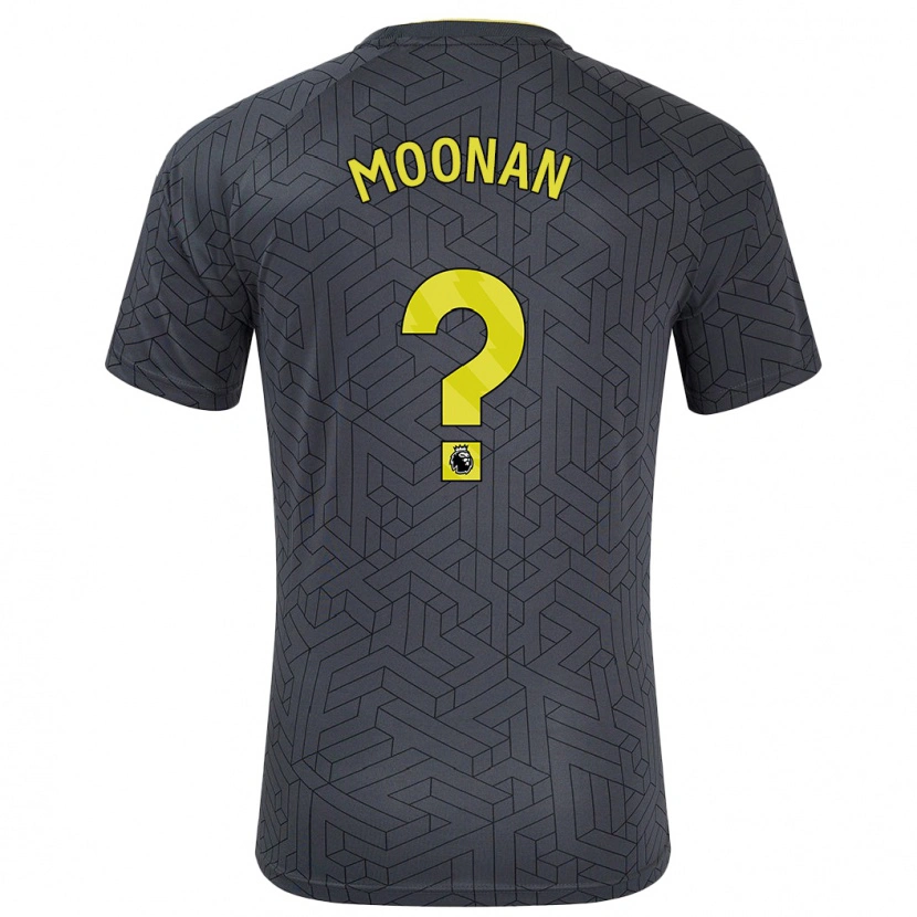 Danxen Niño Camiseta Bradley Moonan #0 Negro Amarillo 2ª Equipación 2024/25 La Camisa