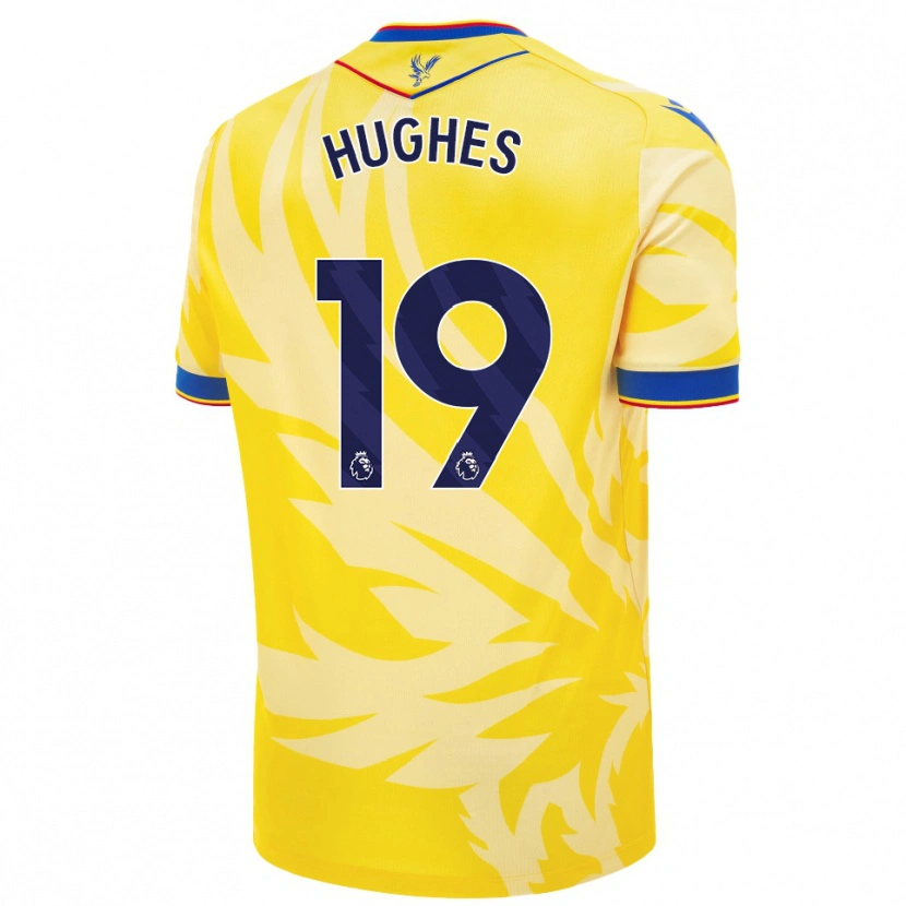 Danxen Niño Camiseta Will Hughes #19 Amarillo 2ª Equipación 2024/25 La Camisa