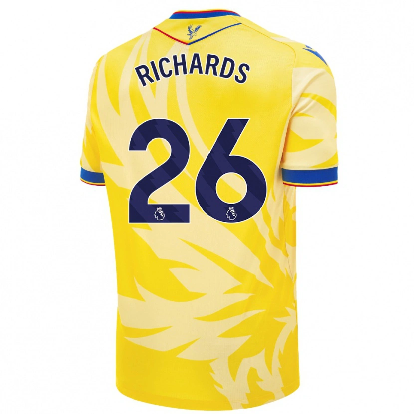 Danxen Niño Camiseta Chris Richards #26 Amarillo 2ª Equipación 2024/25 La Camisa