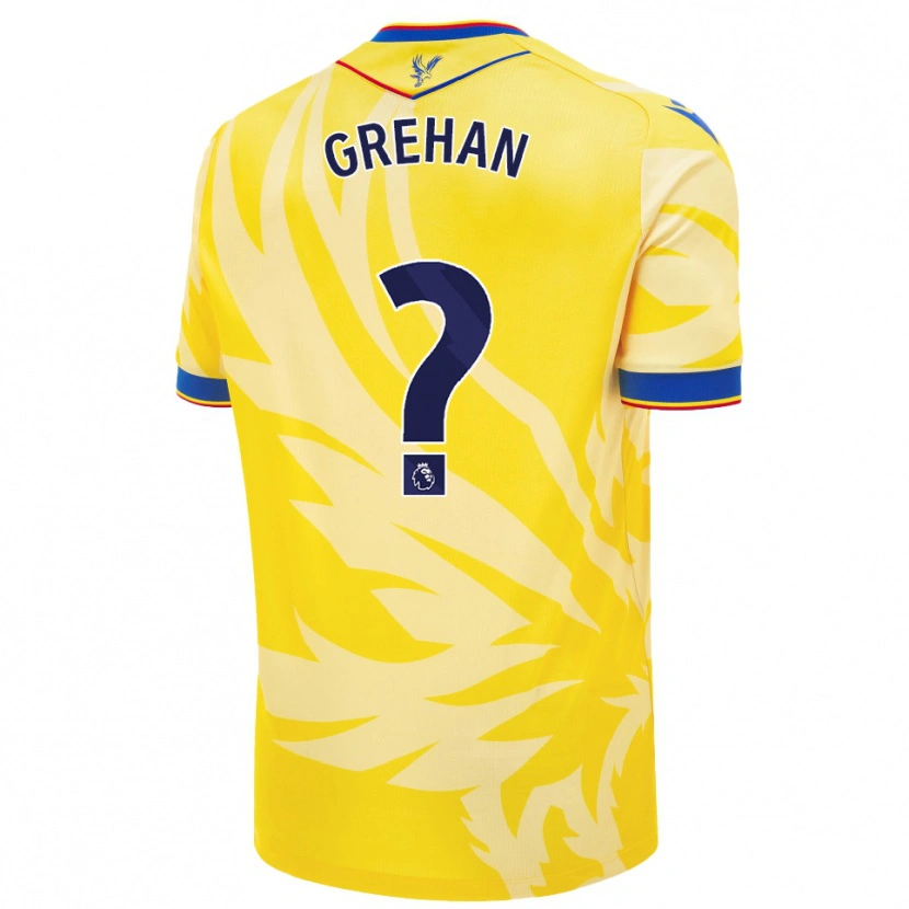 Danxen Niño Camiseta Seán Grehan #0 Amarillo 2ª Equipación 2024/25 La Camisa