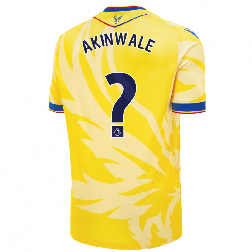 Danxen Niño Camiseta Victor Akinwale #0 Amarillo 2ª Equipación 2024/25 La Camisa