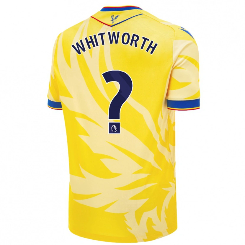 Danxen Niño Camiseta Harry Whitworth #0 Amarillo 2ª Equipación 2024/25 La Camisa