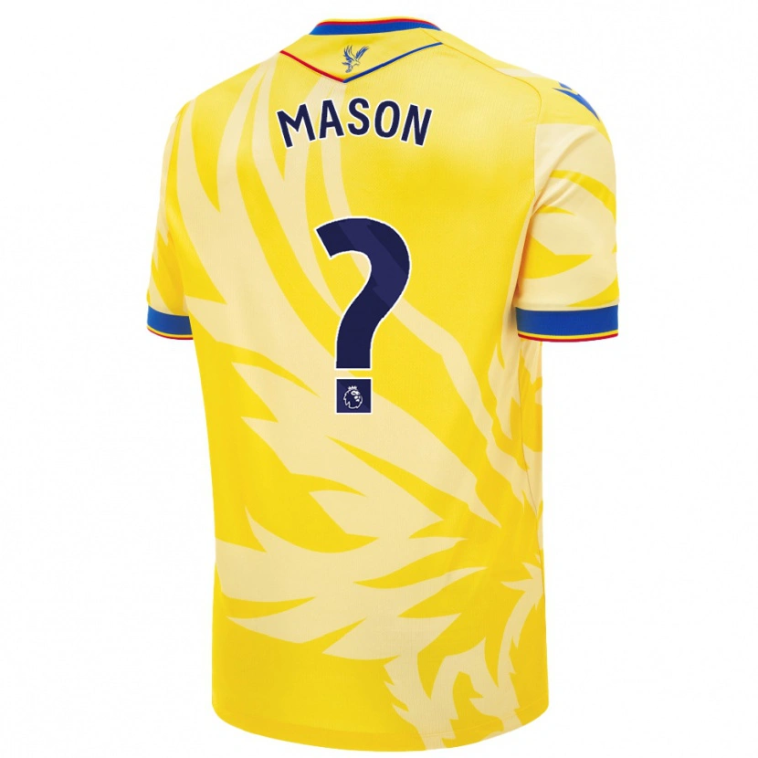 Danxen Niño Camiseta Jack Mason #0 Amarillo 2ª Equipación 2024/25 La Camisa