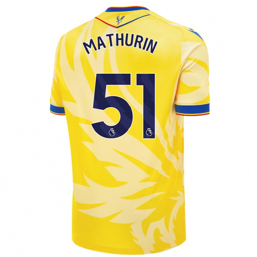 Danxen Niño Camiseta Roshaun Mathurin #51 Amarillo 2ª Equipación 2024/25 La Camisa