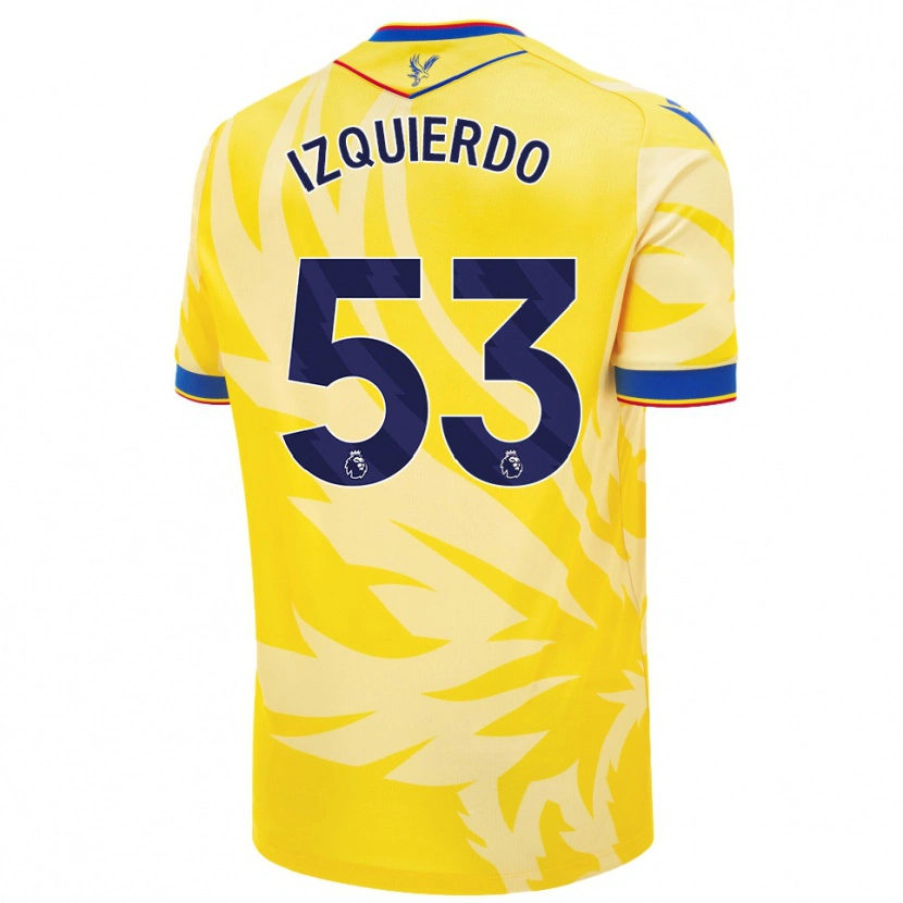 Danxen Niño Camiseta Jackson Izquierdo #53 Amarillo 2ª Equipación 2024/25 La Camisa