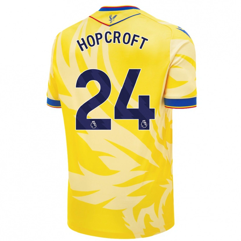 Danxen Niño Camiseta Shanade Hopcroft #24 Amarillo 2ª Equipación 2024/25 La Camisa