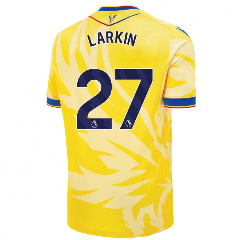 Danxen Niño Camiseta Abbie Larkin #27 Amarillo 2ª Equipación 2024/25 La Camisa