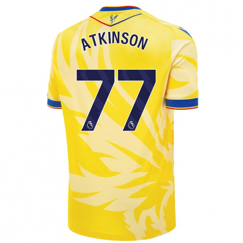 Danxen Niño Camiseta Isibeal Atkinson #77 Amarillo 2ª Equipación 2024/25 La Camisa