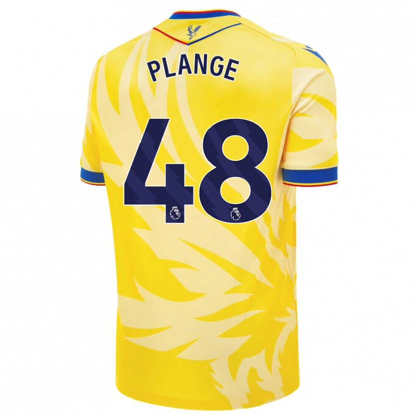 Danxen Niño Camiseta Luke Plange #48 Amarillo 2ª Equipación 2024/25 La Camisa