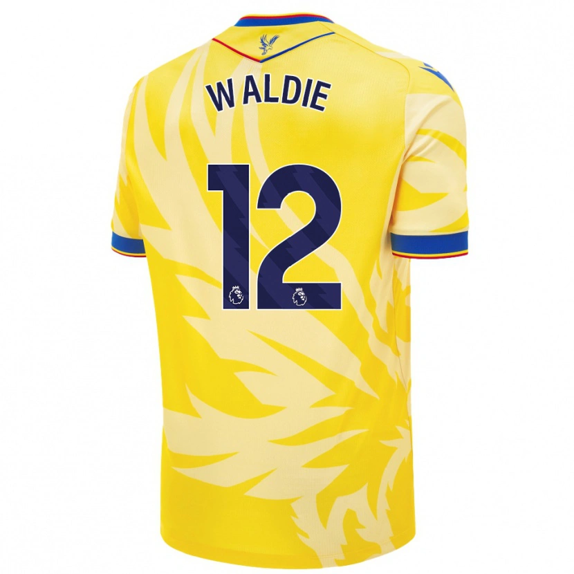 Danxen Niño Camiseta Lizzie Waldie #12 Amarillo 2ª Equipación 2024/25 La Camisa