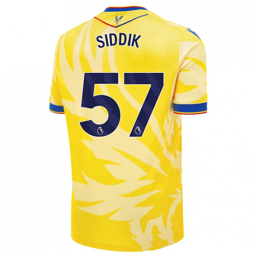 Danxen Niño Camiseta Cardo Siddik #57 Amarillo 2ª Equipación 2024/25 La Camisa