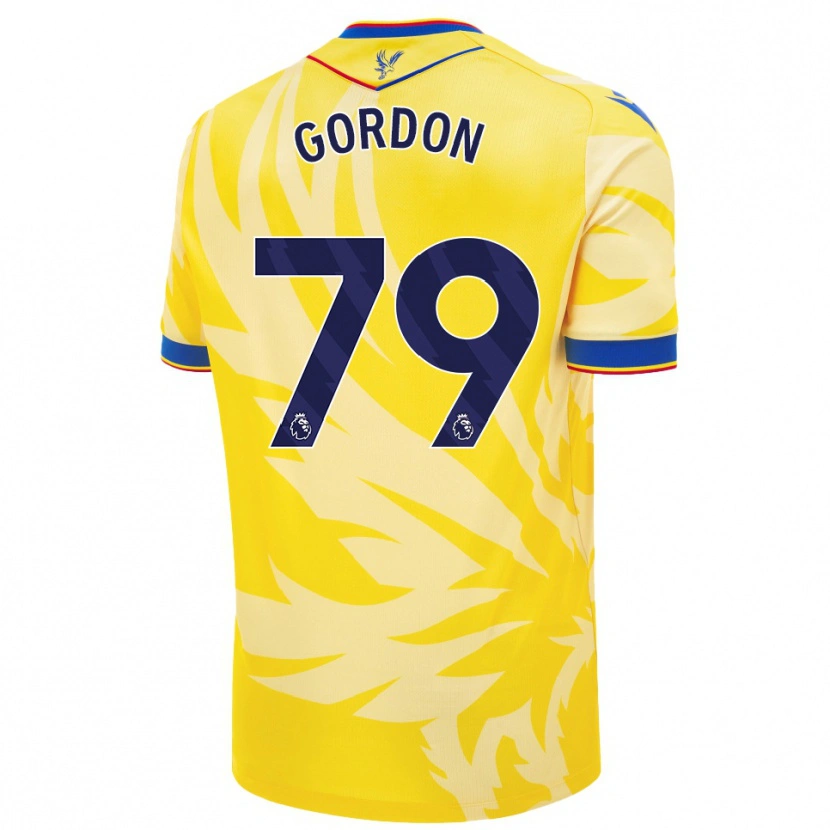 Danxen Niño Camiseta John-Kymani Gordon #79 Amarillo 2ª Equipación 2024/25 La Camisa