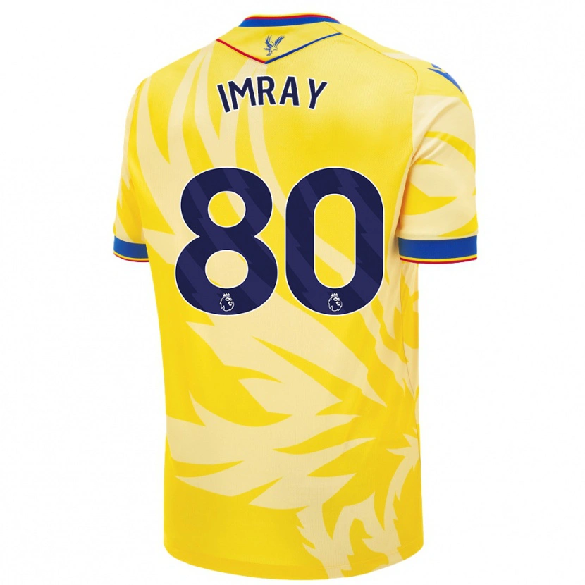 Danxen Niño Camiseta Danny Imray #80 Amarillo 2ª Equipación 2024/25 La Camisa