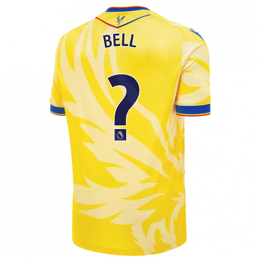 Danxen Niño Camiseta Freddie Bell #0 Amarillo 2ª Equipación 2024/25 La Camisa