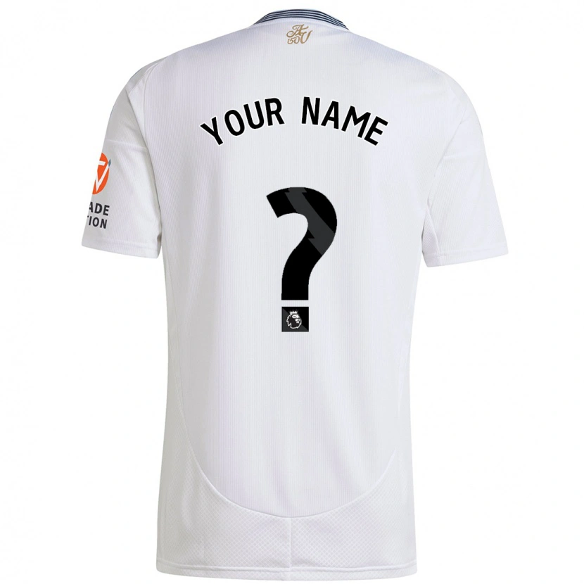 Danxen Niño Camiseta Su Nombre #0 Blanco 2ª Equipación 2024/25 La Camisa