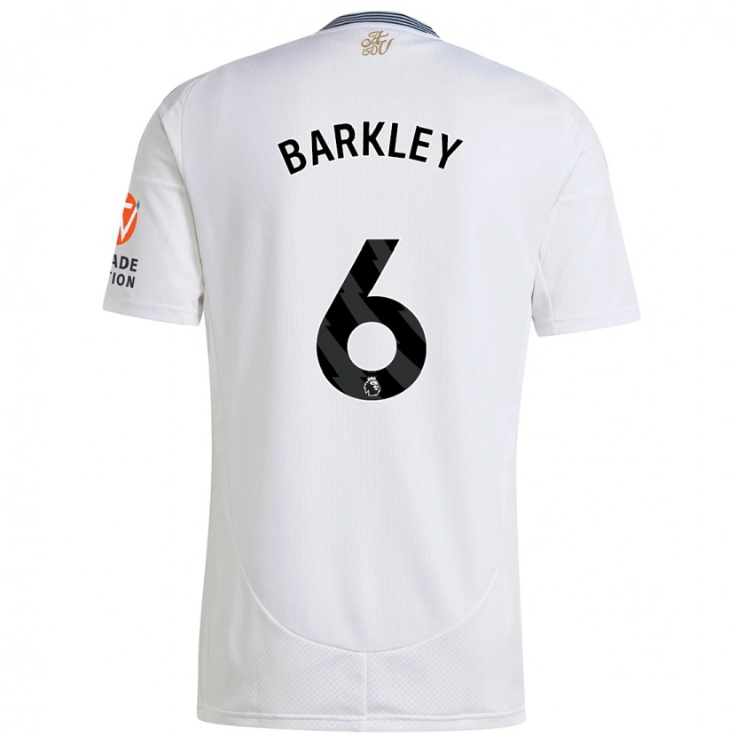 Danxen Niño Camiseta Ross Barkley #6 Blanco 2ª Equipación 2024/25 La Camisa