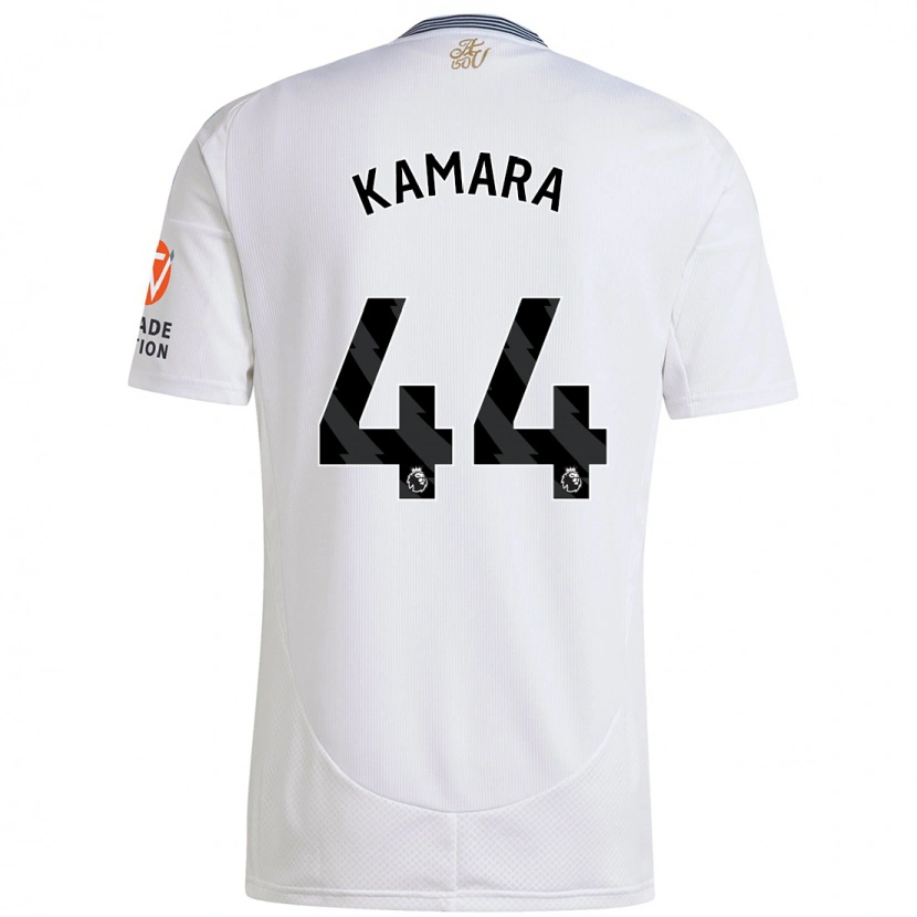 Danxen Niño Camiseta Boubacar Kamara #44 Blanco 2ª Equipación 2024/25 La Camisa