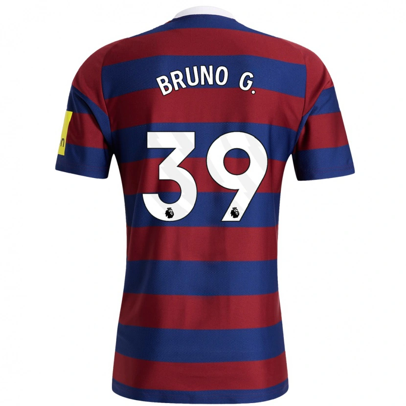 Danxen Niño Camiseta Bruno Guimarães #39 Burdeos Azul Marino 2ª Equipación 2024/25 La Camisa