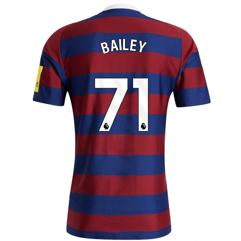 Danxen Niño Camiseta Scott Bailey #71 Burdeos Azul Marino 2ª Equipación 2024/25 La Camisa