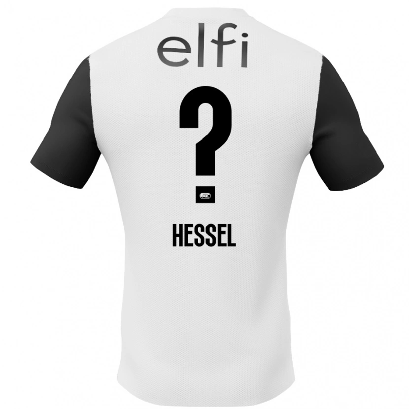 Danxen Niño Camiseta Hessel De Wit #0 Blanco Negro 2ª Equipación 2024/25 La Camisa