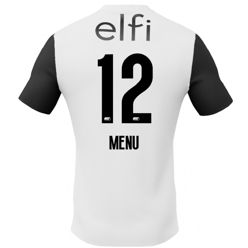 Danxen Niño Camiseta Mathijs Menu #12 Blanco Negro 2ª Equipación 2024/25 La Camisa