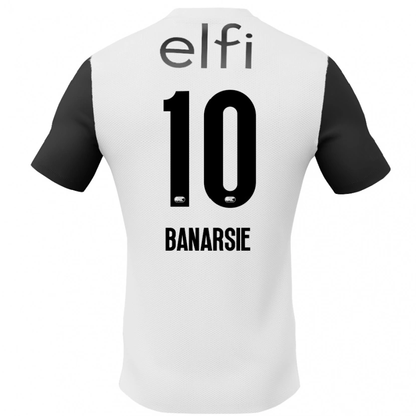 Danxen Niño Camiseta Amy Banarsie #10 Blanco Negro 2ª Equipación 2024/25 La Camisa