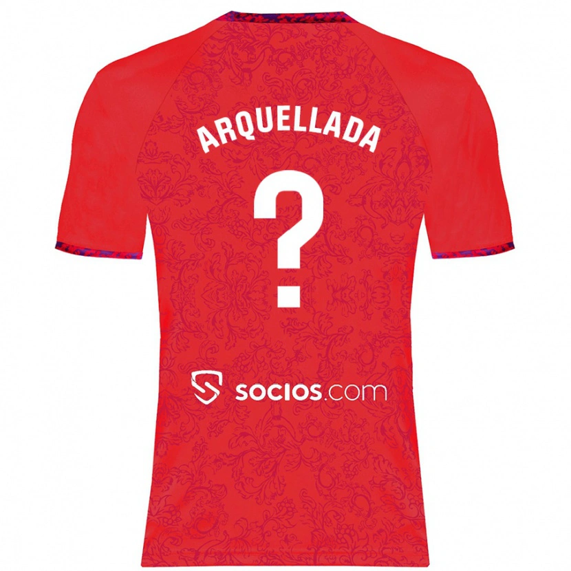 Danxen Niño Camiseta Álvaro Arquellada #0 Rojo 2ª Equipación 2024/25 La Camisa