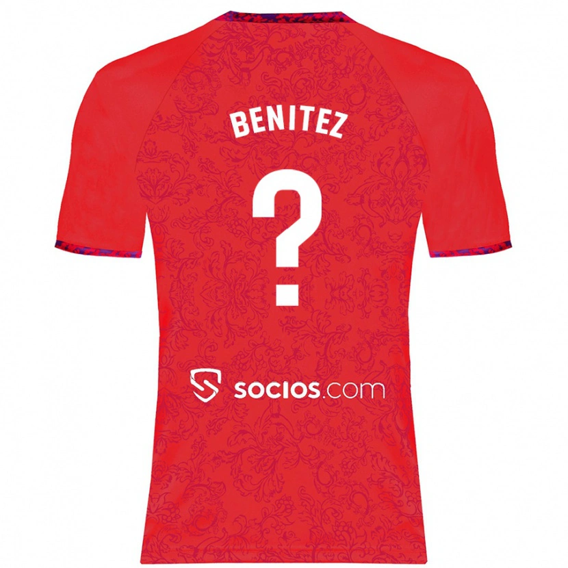 Danxen Niño Camiseta Emilio Benítez #0 Rojo 2ª Equipación 2024/25 La Camisa