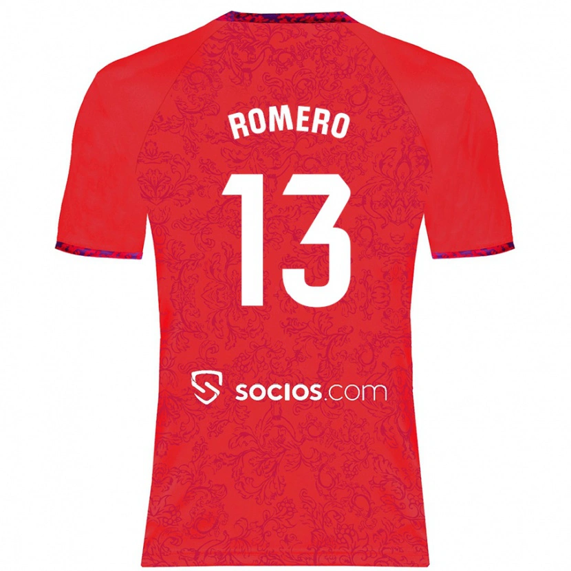 Danxen Niño Camiseta Rafael Romero #13 Rojo 2ª Equipación 2024/25 La Camisa