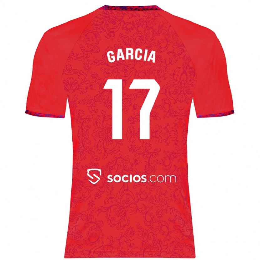 Danxen Niño Camiseta Débora García #17 Rojo 2ª Equipación 2024/25 La Camisa