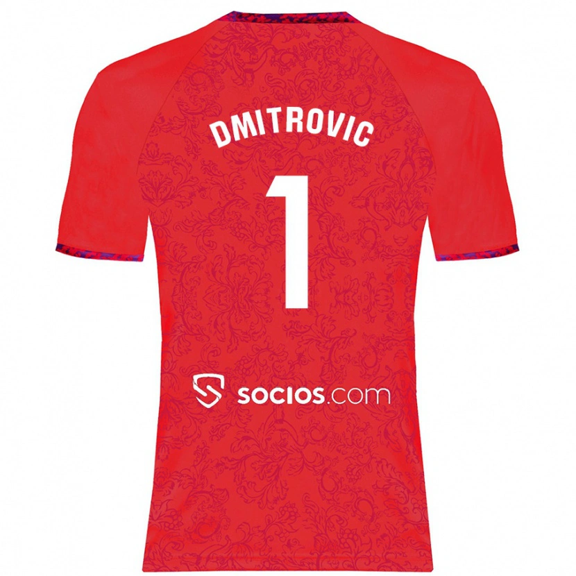 Danxen Niño Camiseta Marko Dmitrović #1 Rojo 2ª Equipación 2024/25 La Camisa