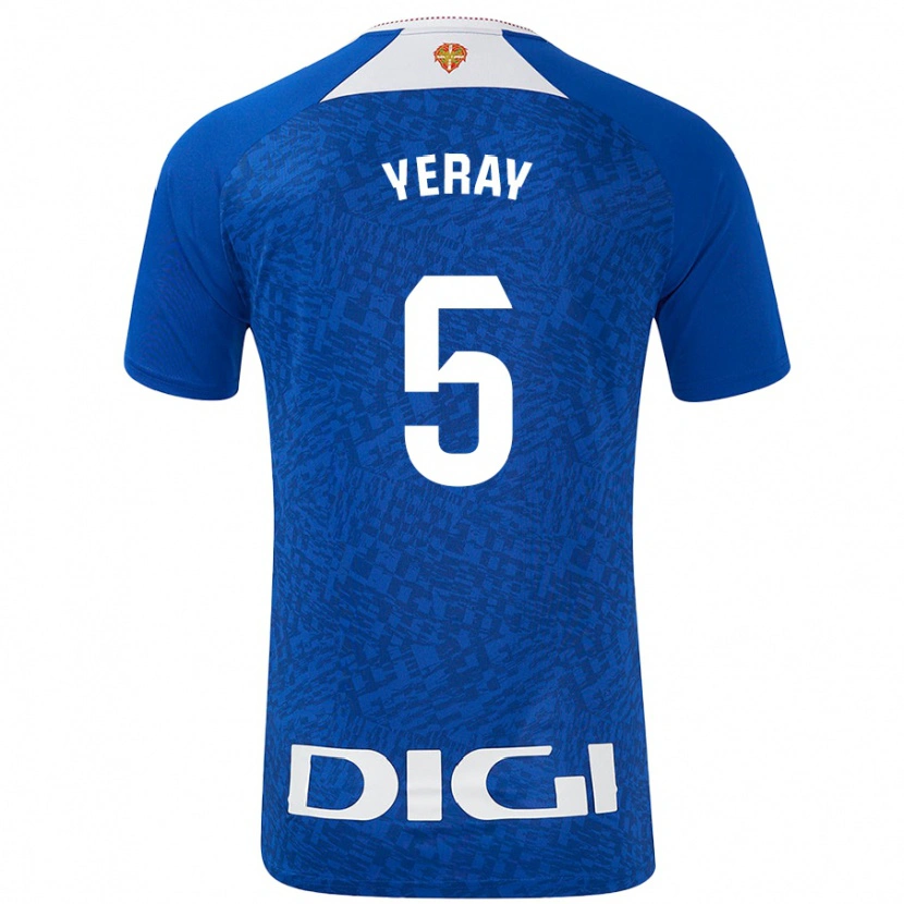 Danxen Niño Camiseta Yeray Álvarez #5 Azul Real 2ª Equipación 2024/25 La Camisa