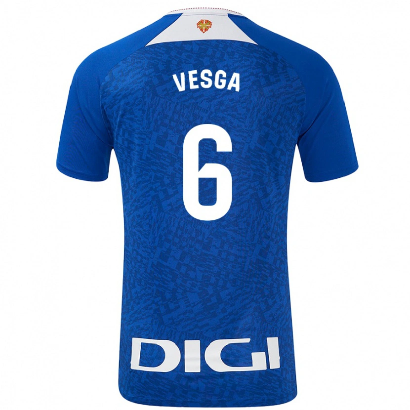 Danxen Niño Camiseta Mikel Vesga #6 Azul Real 2ª Equipación 2024/25 La Camisa