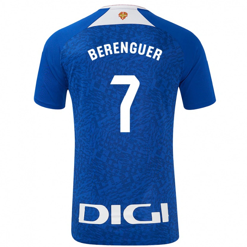 Danxen Niño Camiseta Álex Berenguer #7 Azul Real 2ª Equipación 2024/25 La Camisa