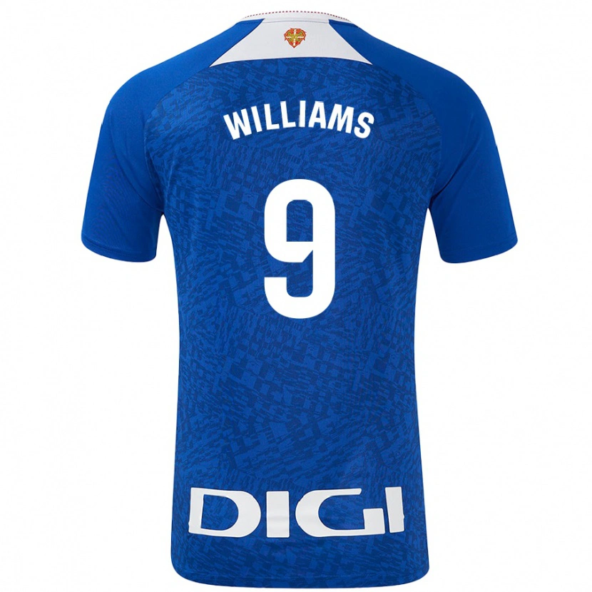 Danxen Niño Camiseta Iñaki Williams #9 Azul Real 2ª Equipación 2024/25 La Camisa