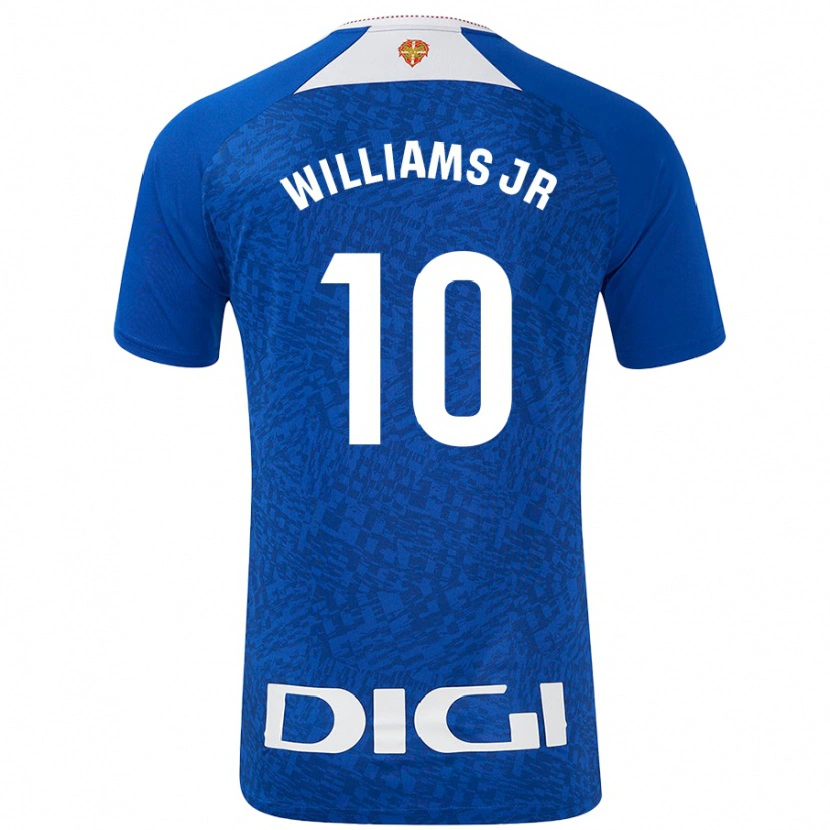 Danxen Niño Camiseta Nico Williams #10 Azul Real 2ª Equipación 2024/25 La Camisa