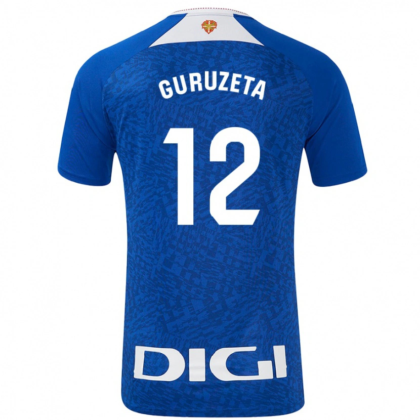 Danxen Niño Camiseta Gorka Guruzeta #12 Azul Real 2ª Equipación 2024/25 La Camisa