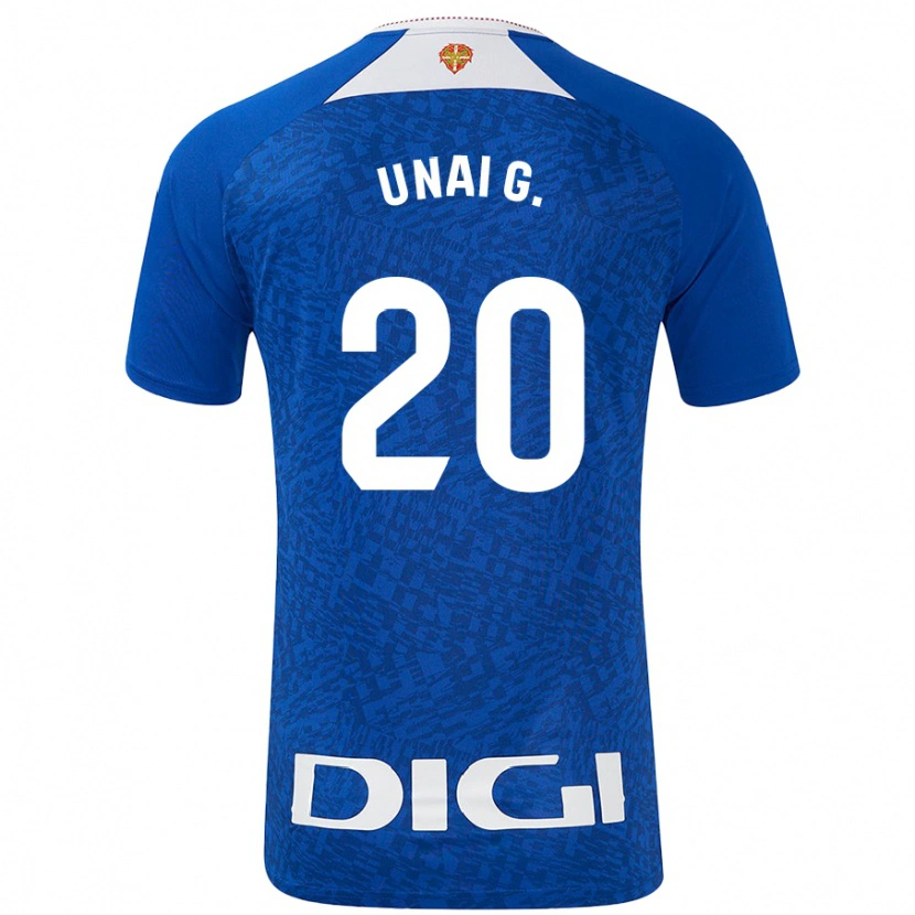 Danxen Niño Camiseta Unai Gómez #20 Azul Real 2ª Equipación 2024/25 La Camisa